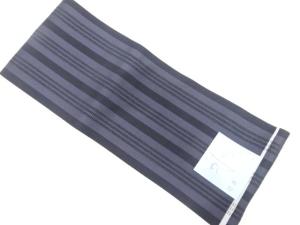 未使用品　縞模様織り出し　リバーシブル浴衣帯